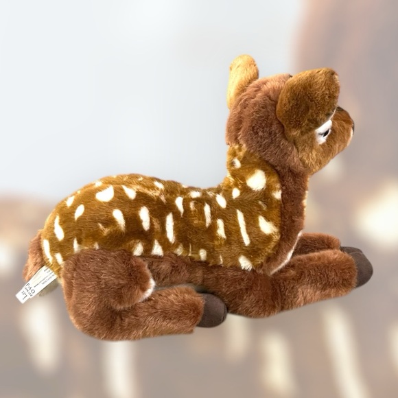 FAO Schwarz Toys R Us Spotted Deer Fawn 18” Soft Plush Animal - Picture 3 of 8